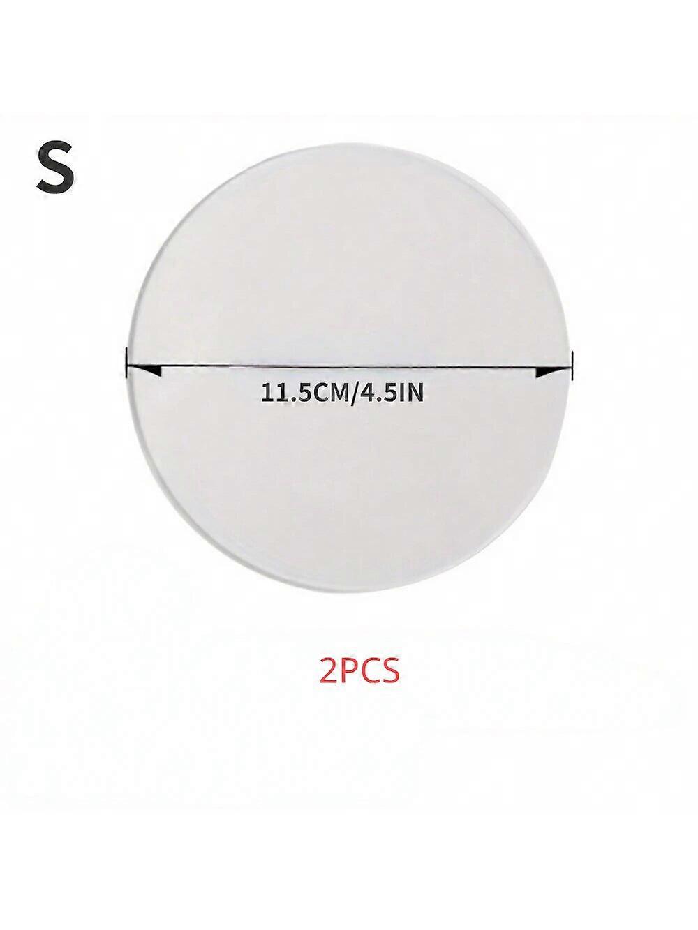 2PCS Round Edge Cake Disk Circle Acrylic Baking Tray Stand DIY Reusable Cake Topper Nonstick Acrylic Cake Base Board Baking Tool