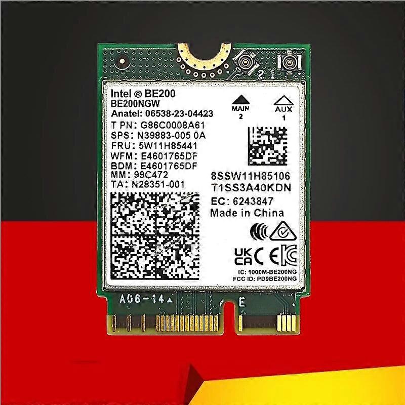 NEW BE200 WIFI7 Wi-Fi 7 for Intel BE200 Bluetooth 5.4 M.2 Wifi Card BE200NGW 2.4/5/6GHz 5.8Gbps For Windows11 PC Laptop Computer
