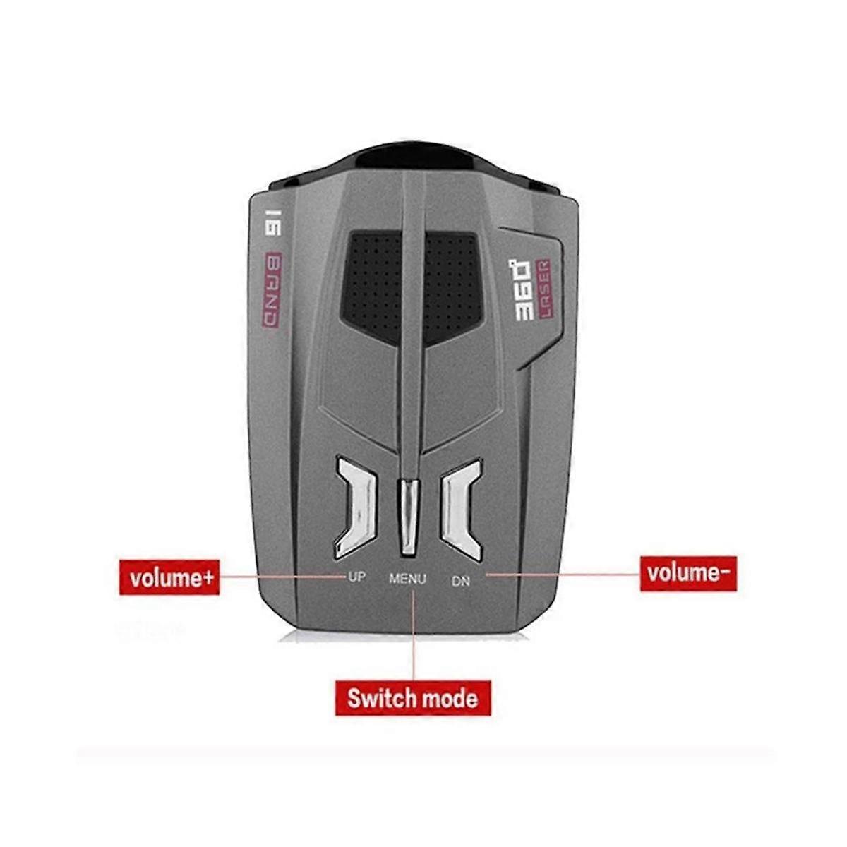 V9 Car Radar Detector English Russian Human Voice Car Vehicle Speed Alert Warning Speed Control X K