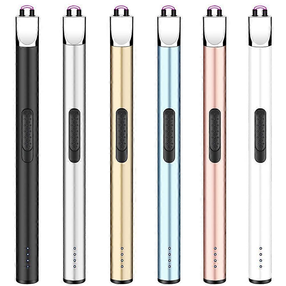 Mini Electric USB Windproof Lighter Power Display Flameless Arc Lighter USB Rechargeable Candle Gas Stove Ignition