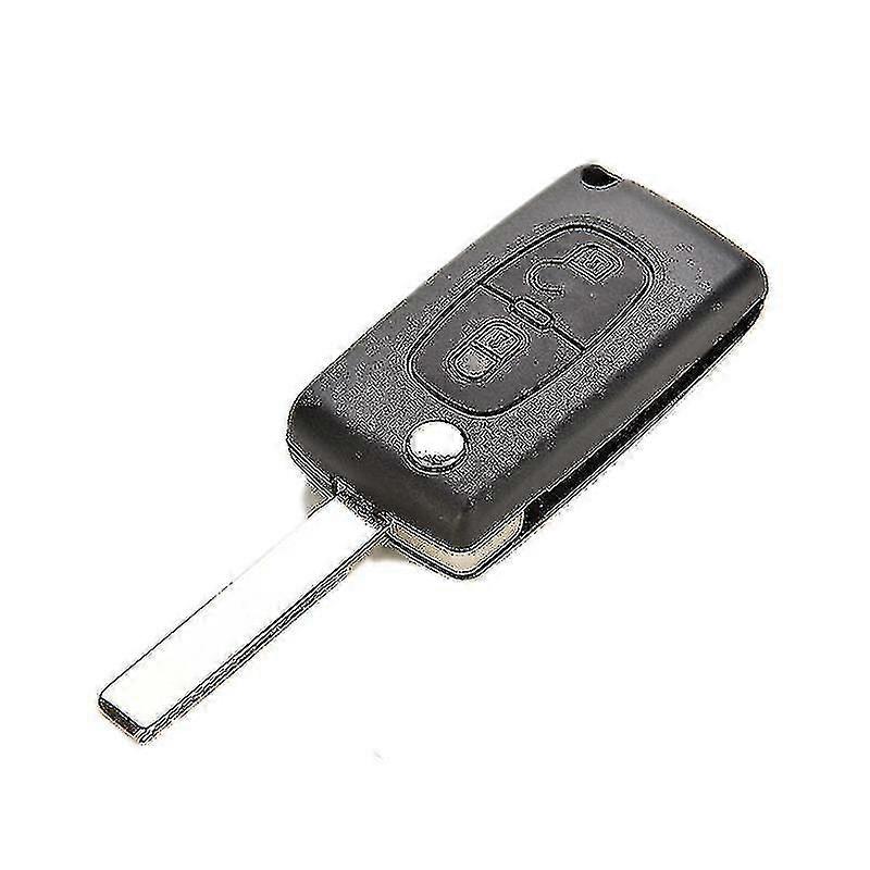 2 Buttons Plastic Remote Flip Key Shell Replacement For Peugeot 207 307 308 Uncut