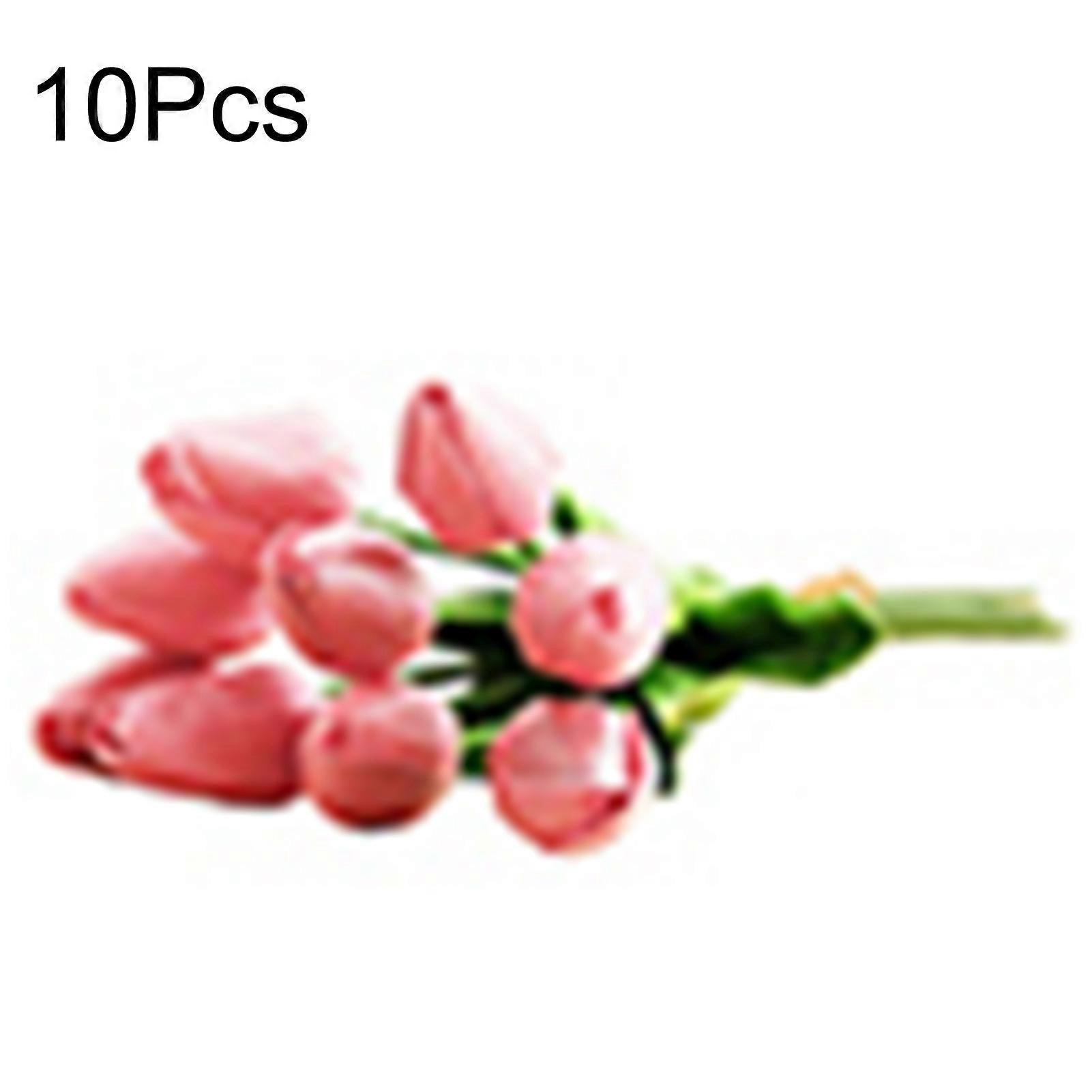 1ブーケ人工チューリップホームガーデン結婚式フラワーアレンジメントデスクトップ装飾