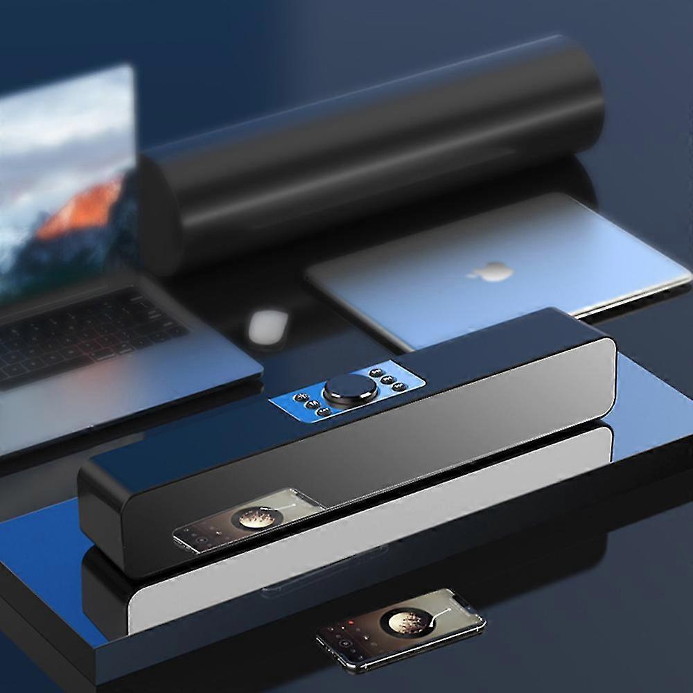 Usb Wireless Bluetooth Mini Speaker With Clock, Black