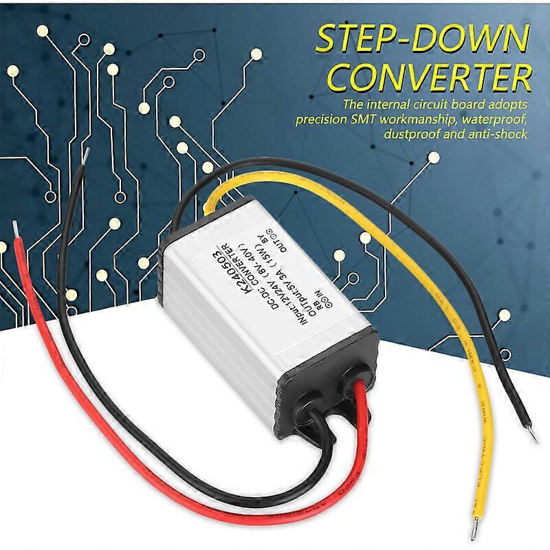 DC-DC 12V/24V to 5V 3A Step-Down Converter Step-Down Power Supply Module