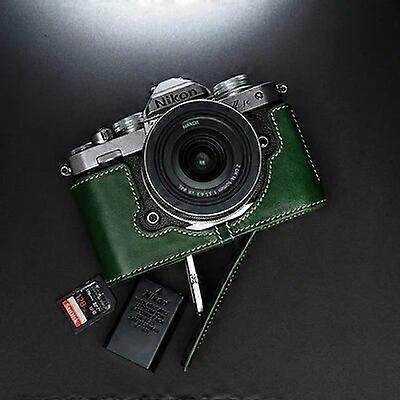 handwork Photo Camera  leather cowhide Bag Body BOX Case For NIKON ZFC body Protective sleeve box base