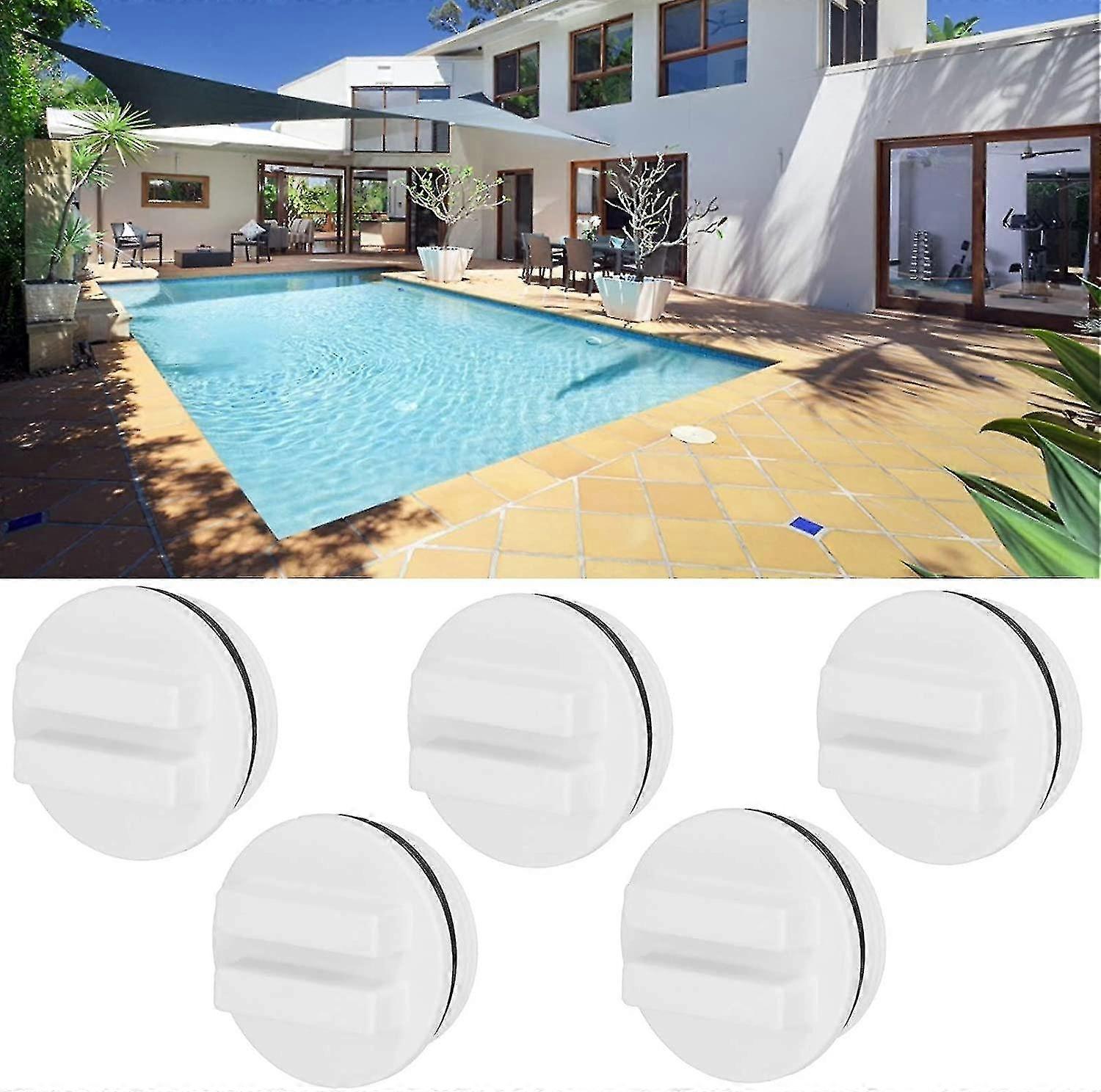 5 Pcs Winterizing Plug Pool Return Plug 1,5 pouces Fileté Pool Hose Plugs