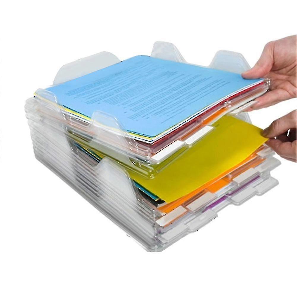 File Storage Box Document Rack Organizer Tray Stackable For Magazine Paper Office