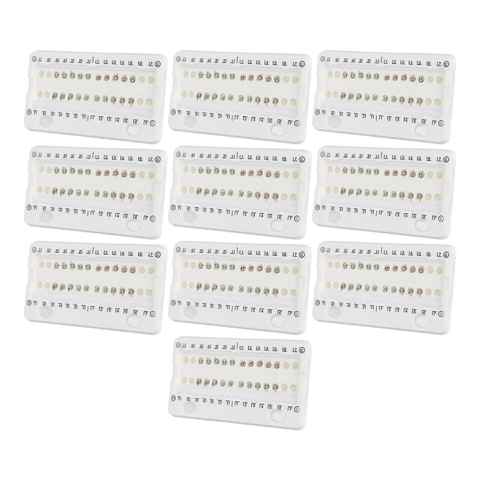 200pcs Teeth Brackets Braces 0.018inch Bondable 345 Hooks Tooth Roth Bracket for Clinic