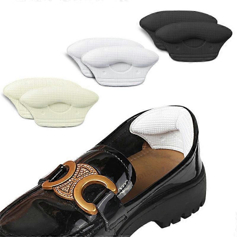 2 Pairs Heel Pads Heel Clip Liners Self-Adhesive Insoles Foot Care Protectors