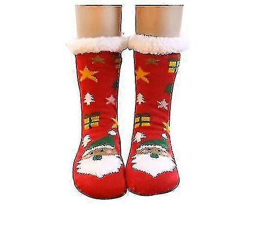 Group6 2 Pcs Socks Winter Slipper Socks Warm Socks X1066