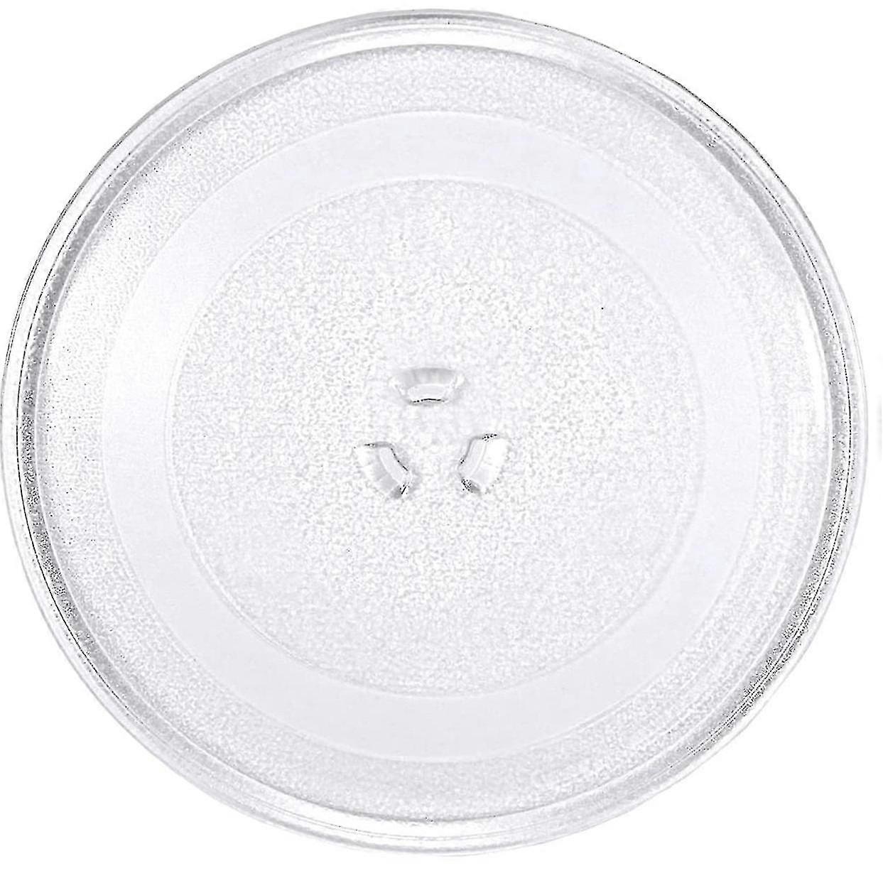 Plaque rotative pour four à micro-ondes, verre, 25,5 cm, transparent