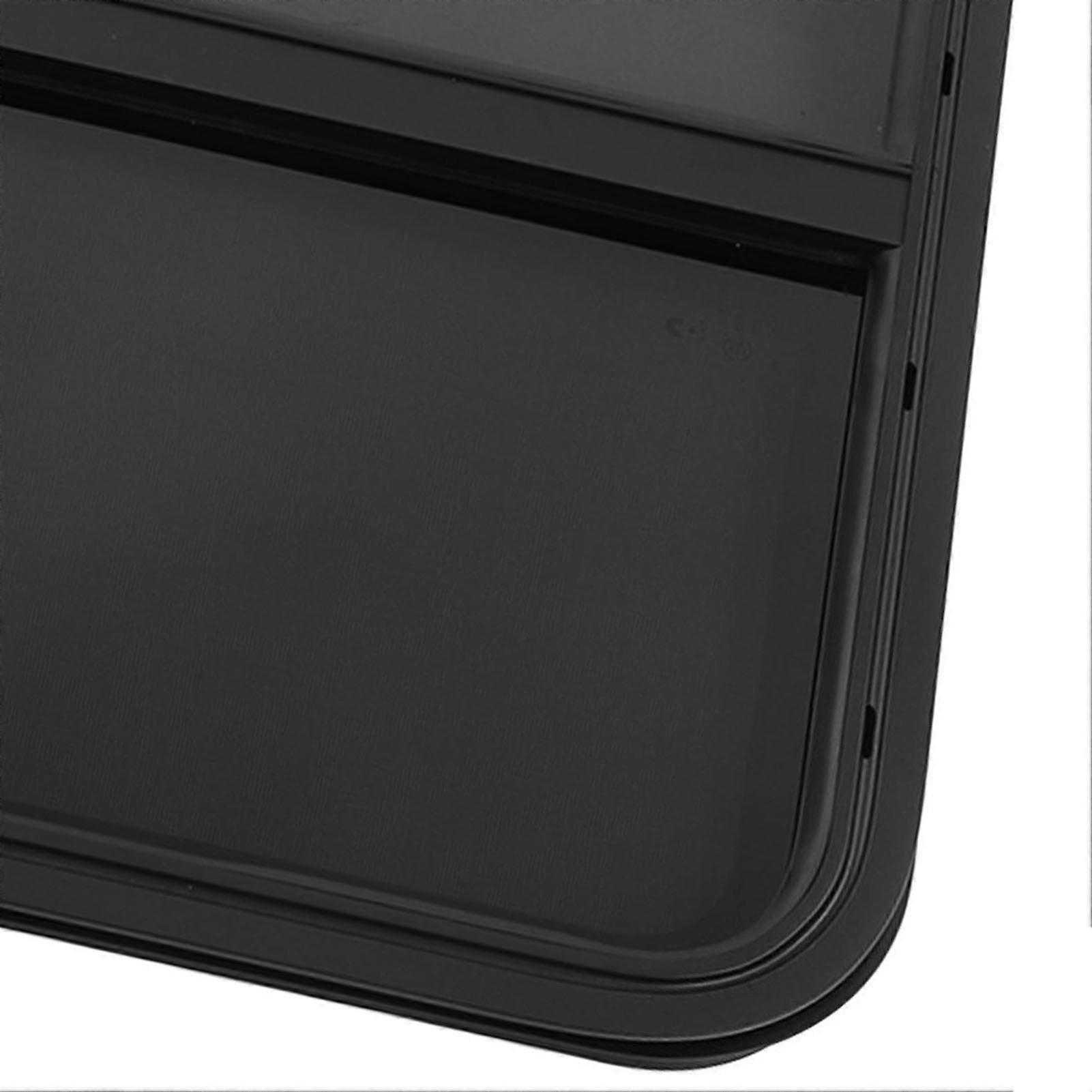 25.59x16.54in RV Windows Aluminium Alloy Rounded Sliding Windows Sealed Waterproof UV Resistant Slid Window with Insect Nets