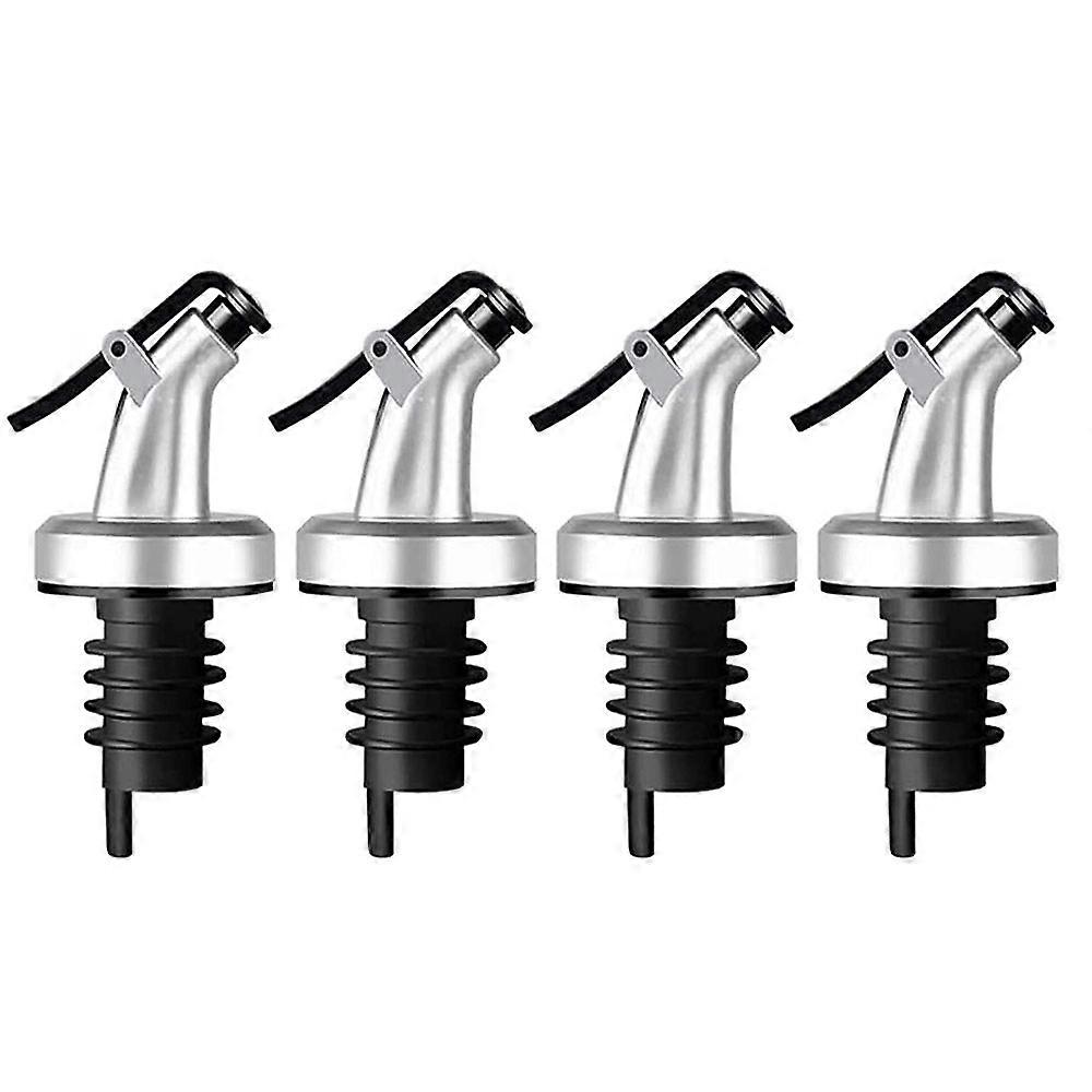 4 Pieces Oil Stopper Pourer,Leakproof Bottle Pourer,Olive Oil Leakproof Spouts,with Dust Cap,for Oi