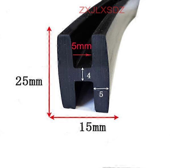 1 Meter H type rubber sealing strip glass shock absorption strip glazing