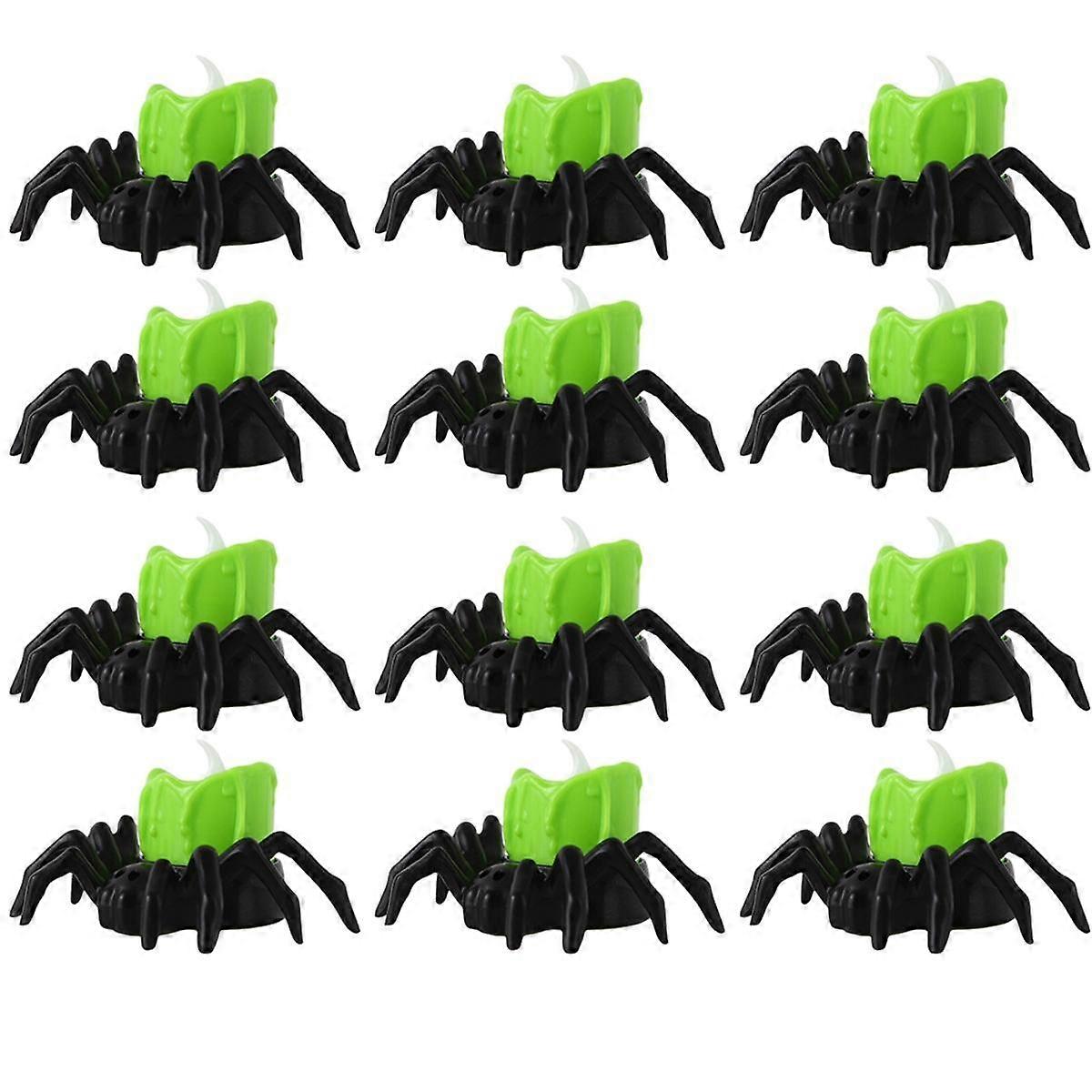 LED Candle Light Spider Light for Home Bar Haunted House Halloween Decoration Horror Props A