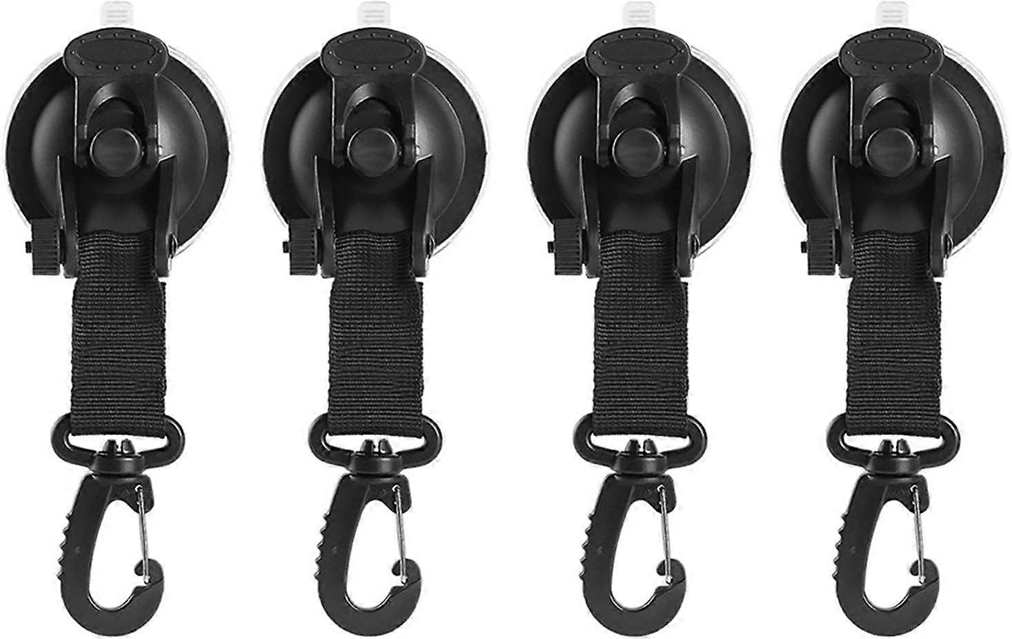 Άγκυρα Βεντούζας, Βεντούζα Κάμπινγκ με Γάντζο για Τέντες ΑυτοκινήτουBlack4τμχ 