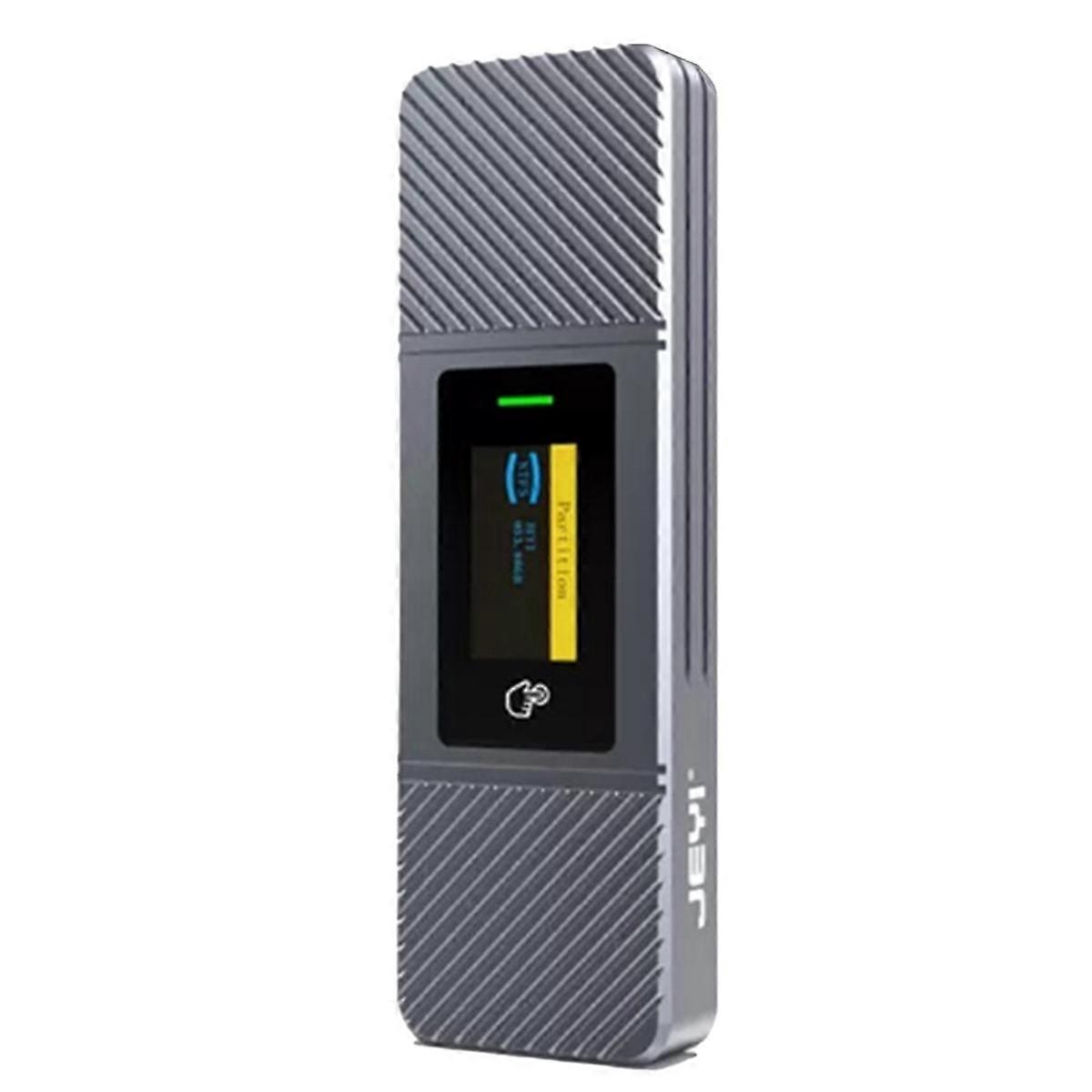 JEYI M2 Nvme/Sata Dual Protocol Box Enclosure Aluminum M.2 Enclosure External Reader Zebra I9X