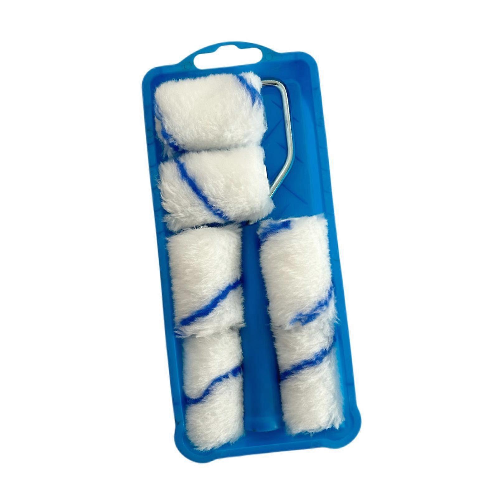 Paint Roller with Frame Tray Garage Mural Brush Deck Decoration Roller Cover