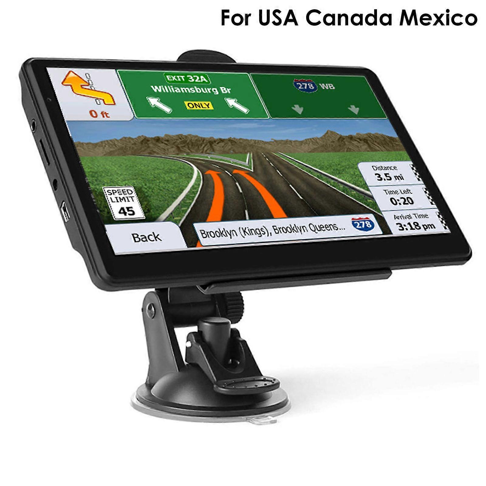 Car GPS Navigation 7 Inch Touch Screen GPS Navigator Truck Sunshade 256M+8G 2022 Europe Map GPS Navigators