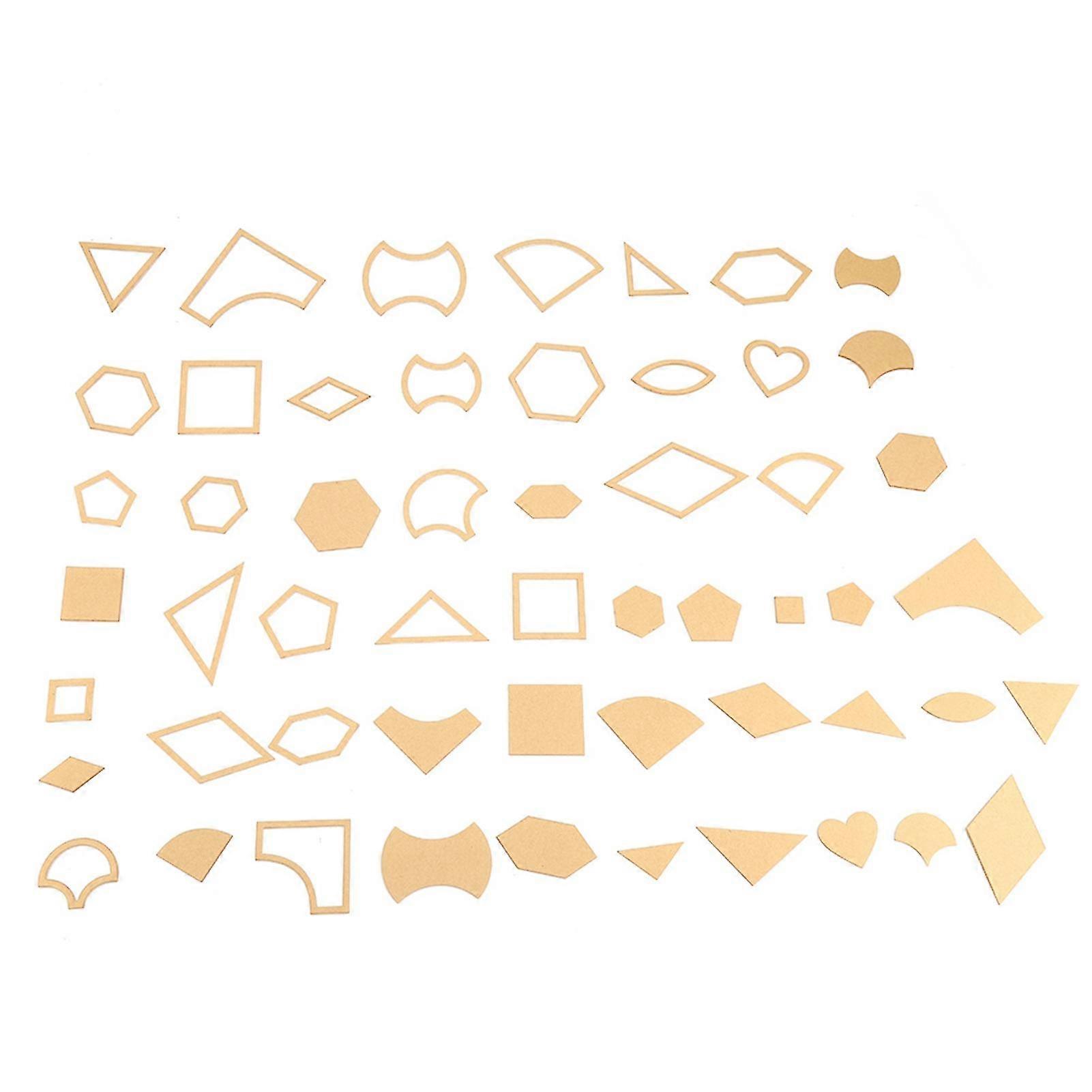 54pcs Clear Acrylic Pattern Stencil Template Set Leather Craft Quilting Sewing Tool Diy