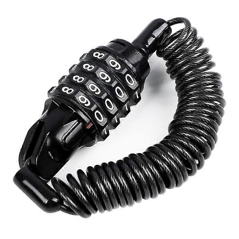 4-digit Resettable Security Bicycle Lock Cable Accessories For Outdoor Ski Gate