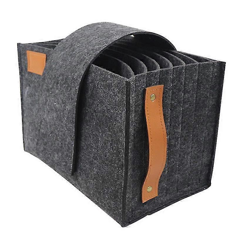 Foldable Bowl Plates Holder - Portable Multipurpose Felt Tableware Storage Bag