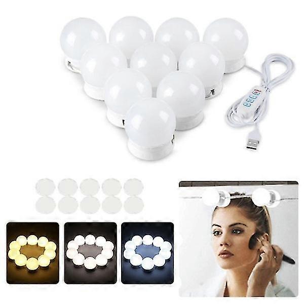 10 LED Vanity Mirror Light Bulbs Dimmable LED Wall Light Vanity
