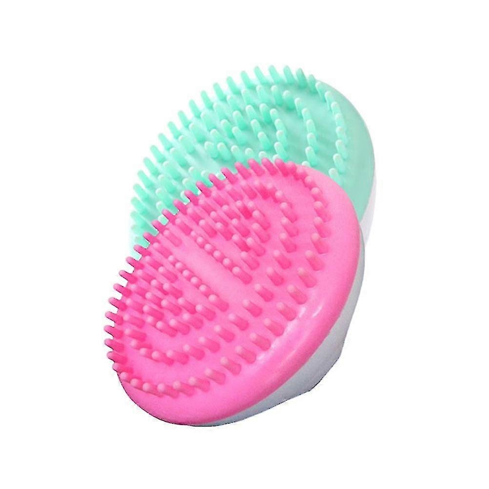 2pcs Exfoliating Skin Brush Cellulite Brush Massager Face Scrub Shampoo Brush