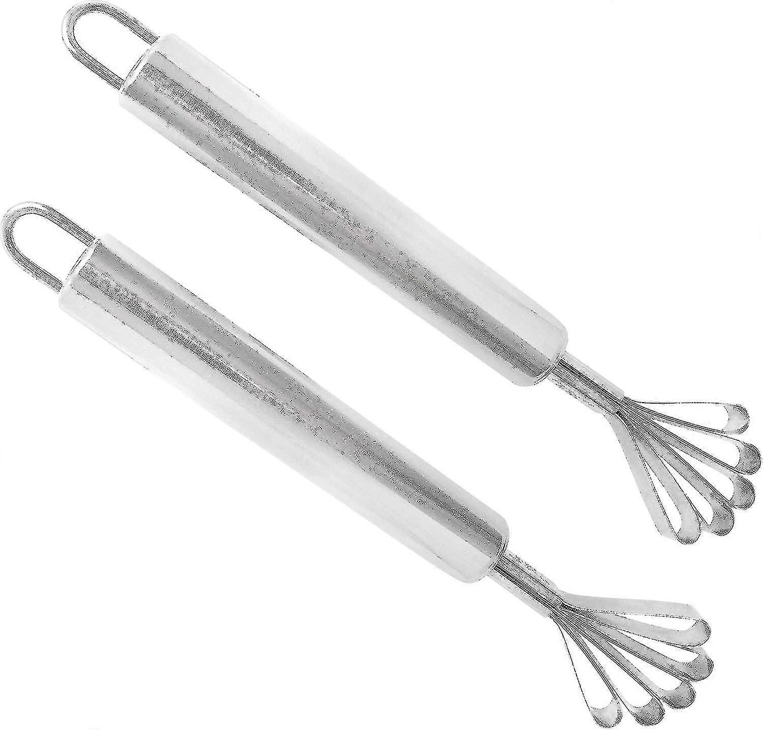 2pcs Stainless Steel Coconut Meat Scraper Fish Scaler Remover Compatible Kitchen