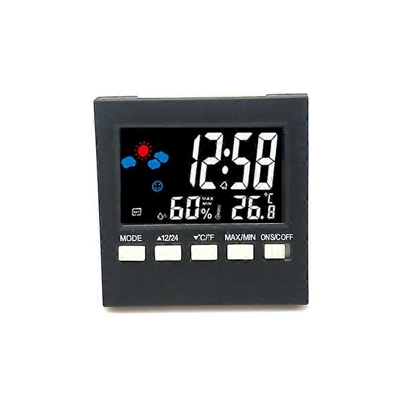2159 Multi-Function Color Screen Clock Temperature And Humidity Display Alarm Clock