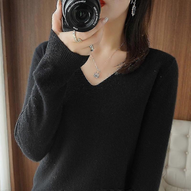 Pull femme Automne Hiver Cachemire Col V Pullovers