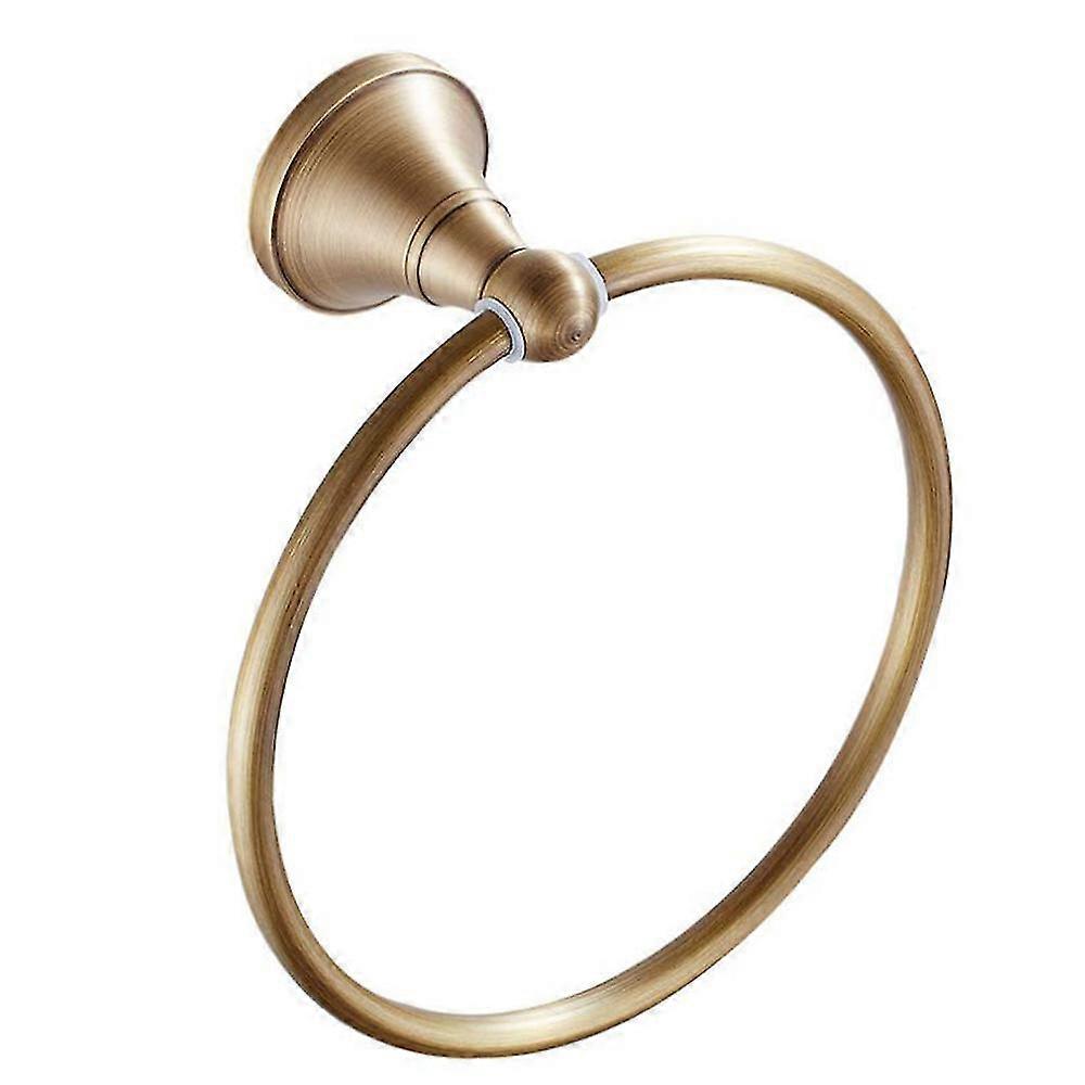 Antiikki kulta messinki pyyhepidike kylpyhuone seinälle asennettava pyöreät pyyherenkaat pyyheteline keittiön säilytys