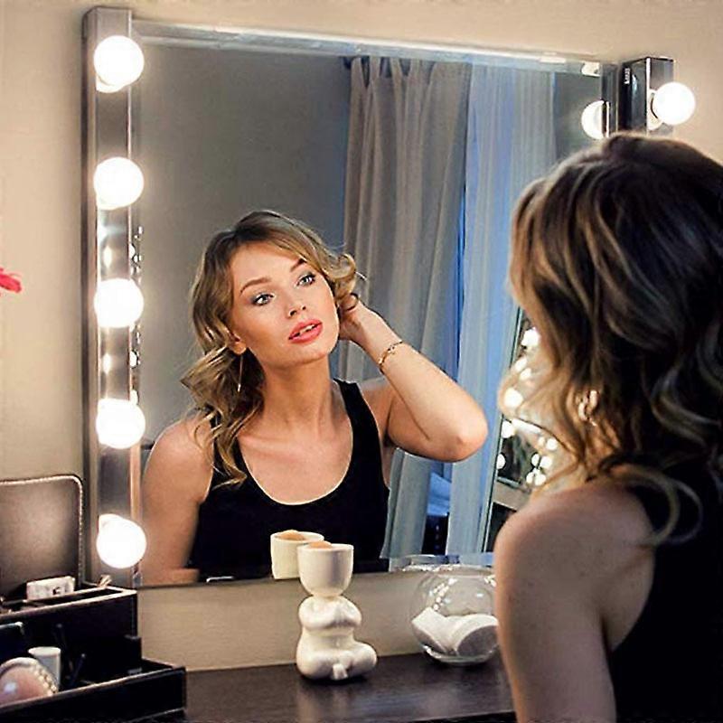 NEW Hollywood LED Makeup Mirror Light - Simple, USB-Powered, 10 Bulbs, 3 Lighting Modes