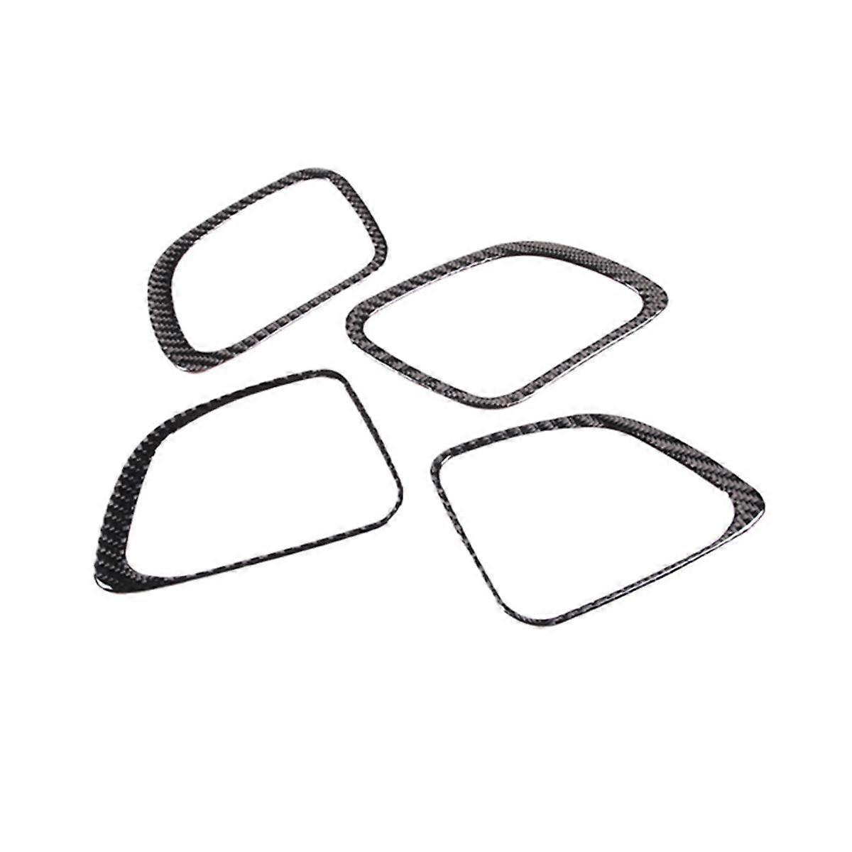 For C-Class W206 2022 2023 Soft Carbon Fiber Car Door Horn Speaker Cover Trim Sticker Interior Acce