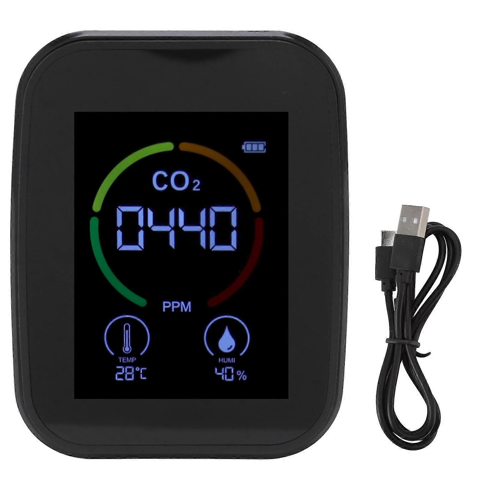 Carbon Dioxide Detector for Indoor Air Quality Monitoring with TVOC, Temperature, and Humidity Detection