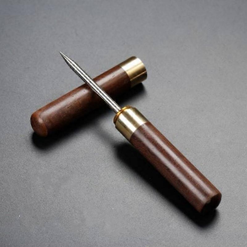 Stainless Steel Ice Pick with Wooden Handle Manual Ice Carving Tool Home Ice Crushers Ice Cone Bar Bartender Tool Kitchen Tool Ice Crushers & Shavers