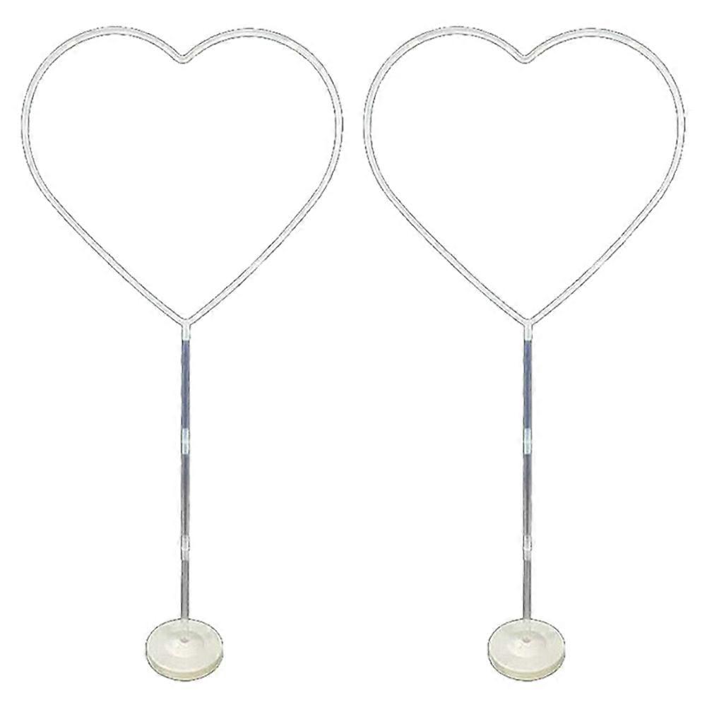 Support pour ballons en forme de cœur, support en plastique, réutilisable pour anniversaire et mariage