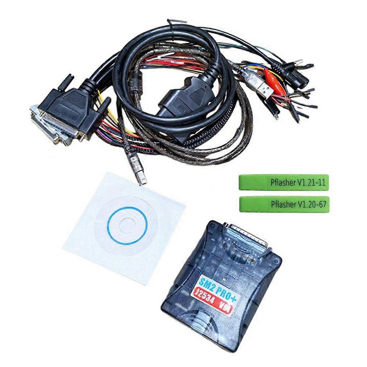 SM 2 Pro++J2534 Pcmflash SM2 Pro Replacement Accessories Fit VCI Scanmatik 2 Pro ECU Programmer Tool Bench EU Plug