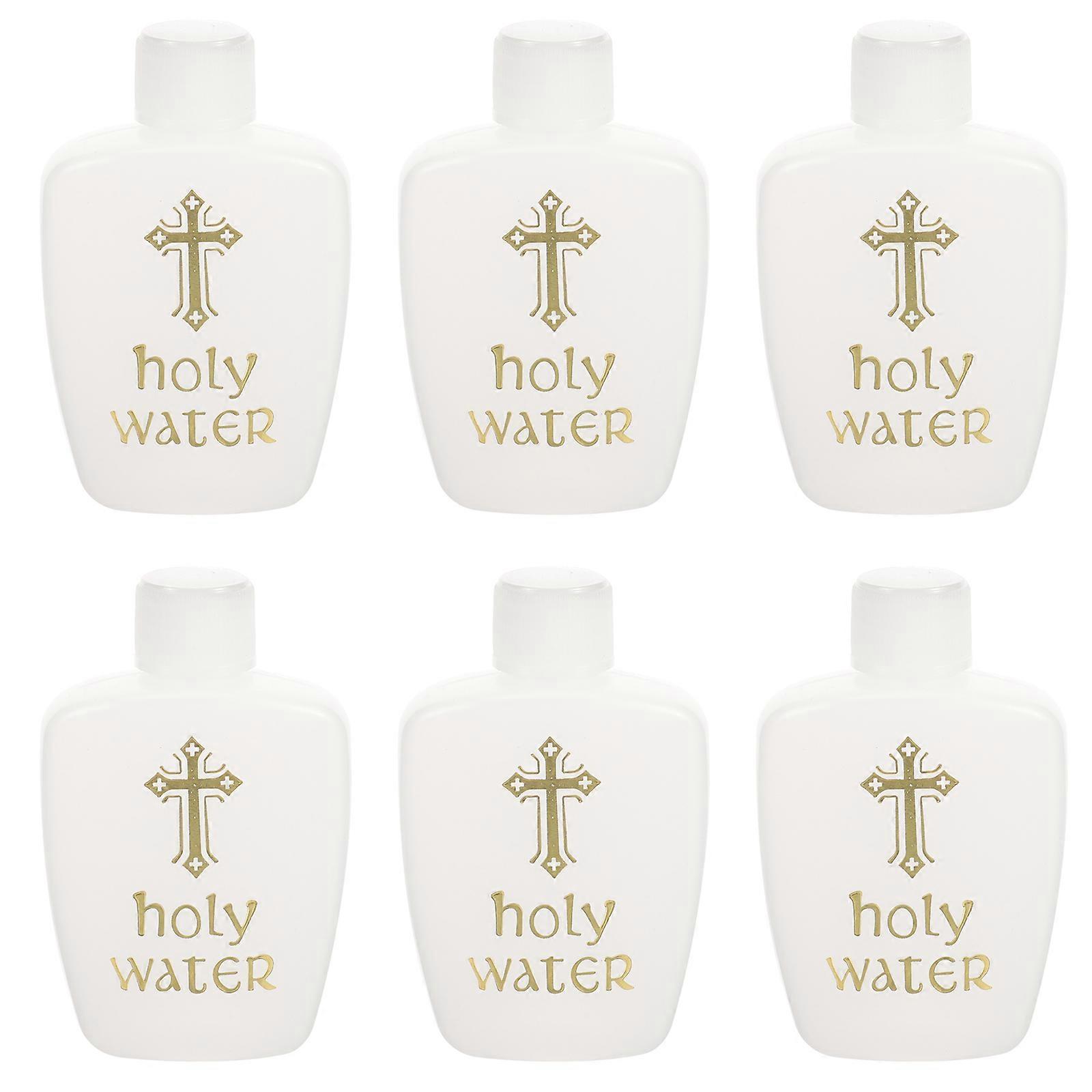 6 sztuk plastikowych butelek na wodę święconą Kościół Butelki na wodę święconą do chrztu i egzorcyzmów