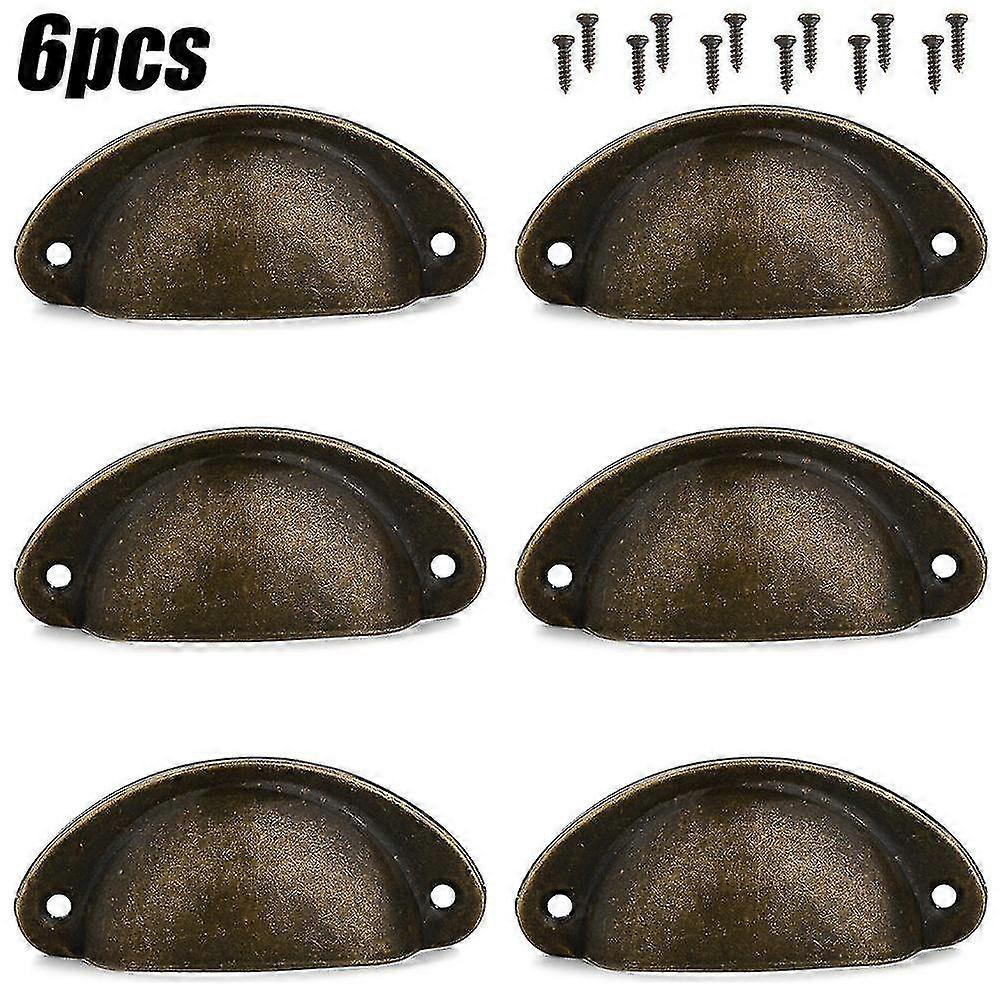 12pcs Cup Handles Shell Pull Kitchen Cupboard Cabinet Door Furniture Drawer Knobs