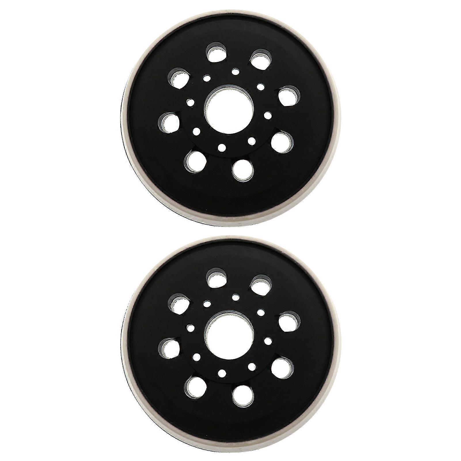 2pcs Hook And Loop Power Tool Pu 5 Inch Sander Pads Orbital Replacement Round new