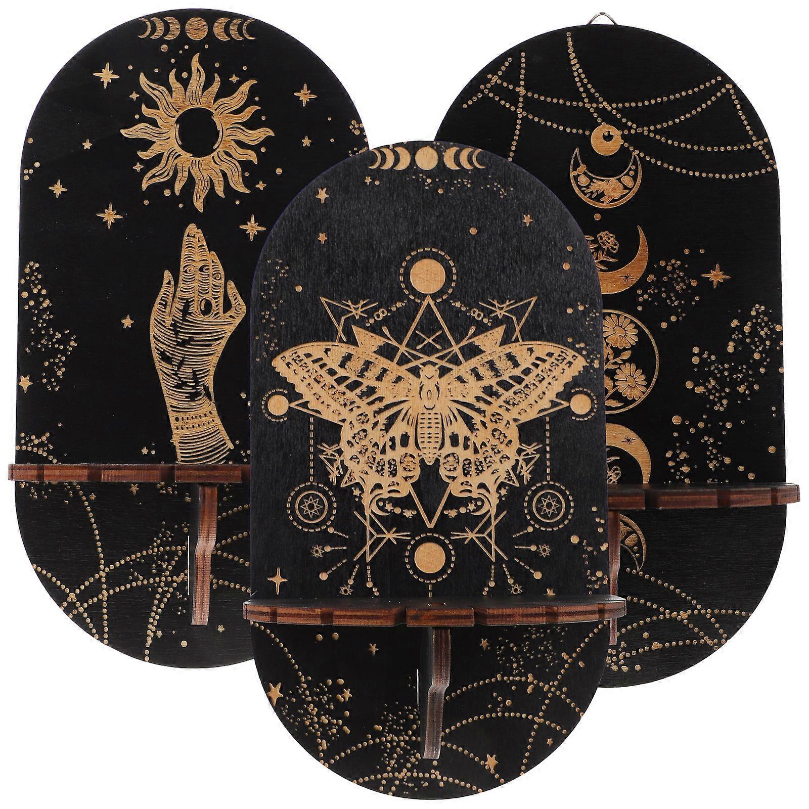 3 stücke Böhmischen Display Steht Kristall Display Wand Regale Kristall Display Regale