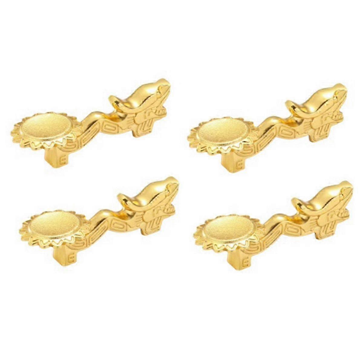 spisepinner holder legering retro drage spisepinner stativ kniv skje gaffelstativ spisepinnerest, gull 4stk