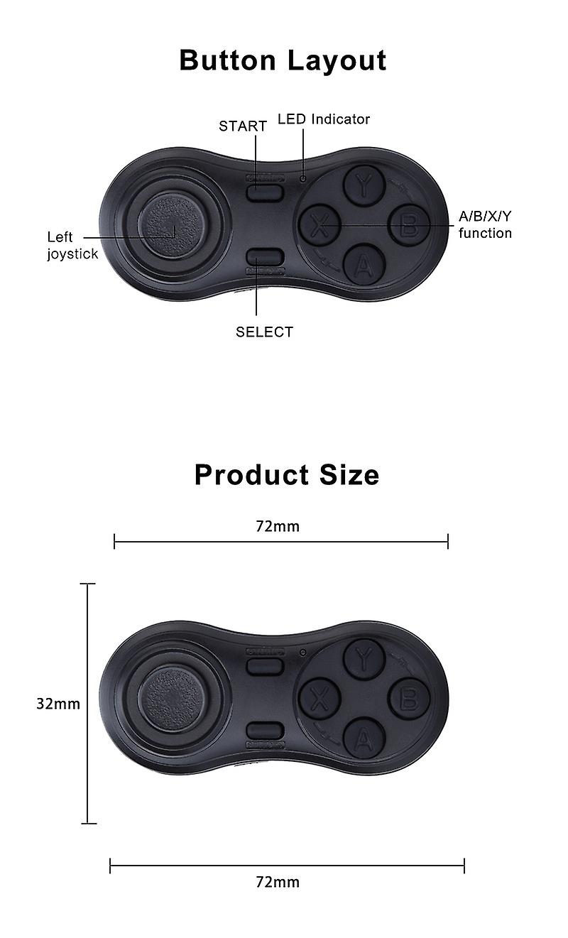 New Mini Smart Wireless Bluetooth Selfie Device Mobile Phone Computer Music Game Remote Control