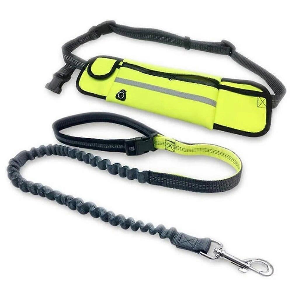 Pets Dog Leashes with Bag Running Hands Free Reflective Full Function Portable Waist Bag Collar Rope Dogs Leash Traction Rope