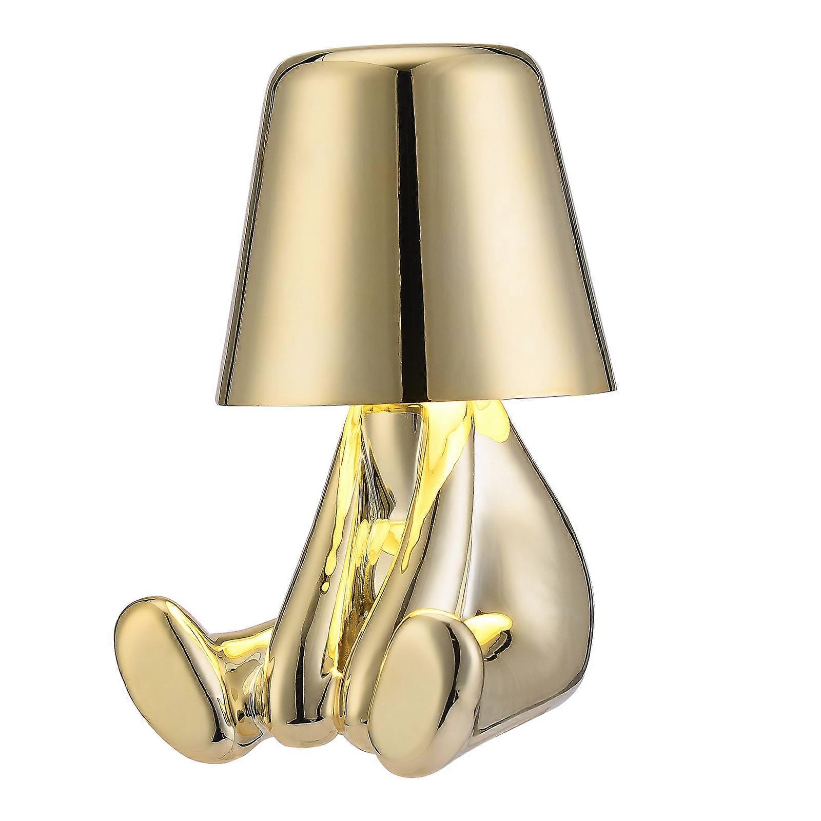 Decorative Table LampsCreative Thinking Statue Touch Control Protect Eyesight Durable LED Lamp