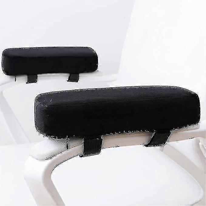 Extra Thick Chair Armrest Pads - Memory Foam 2-piece Set