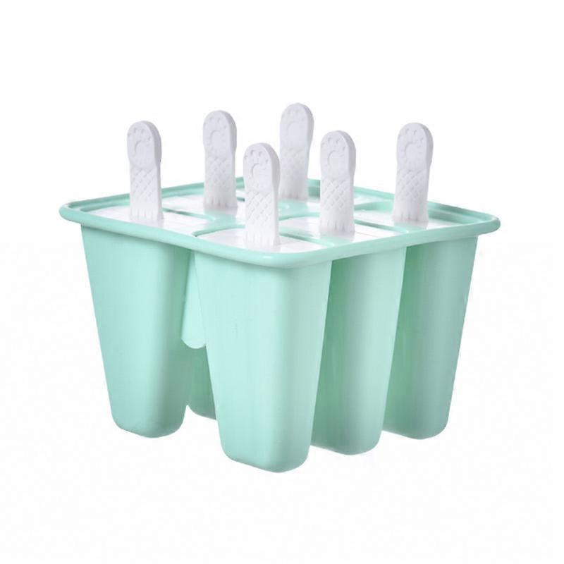 2024Popsicle Molds Silicone Ice Pop Molds Popsicle Mold Reusable Easy Release Ice Pop Make Green