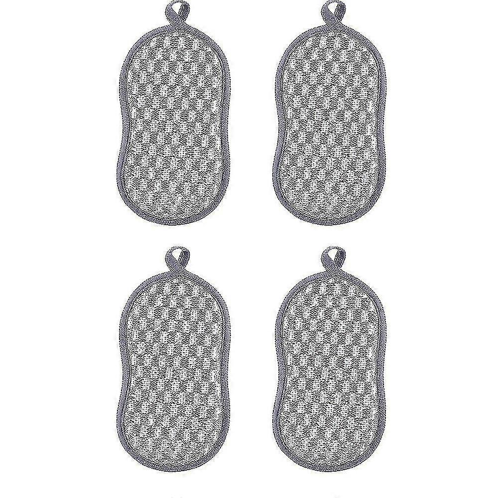 Thickened Pot Scrubber Double-sided Cleaning Sponge Cleaning Brushes Scrubber