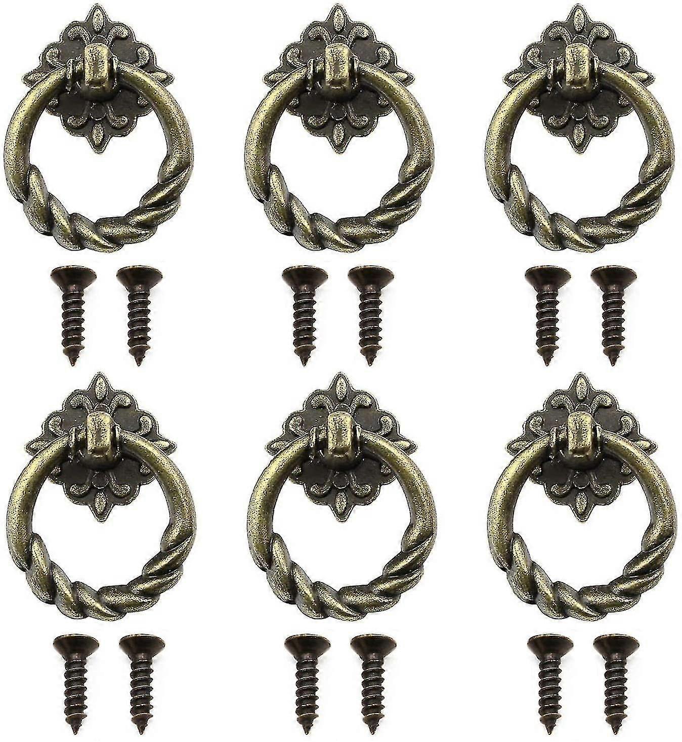6-piece Retro Drawer Handle